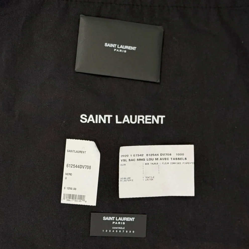 Saint Laurent Lou Camera Bag – Black Quilted Leather (No Tassel) - Picture 10 of 10